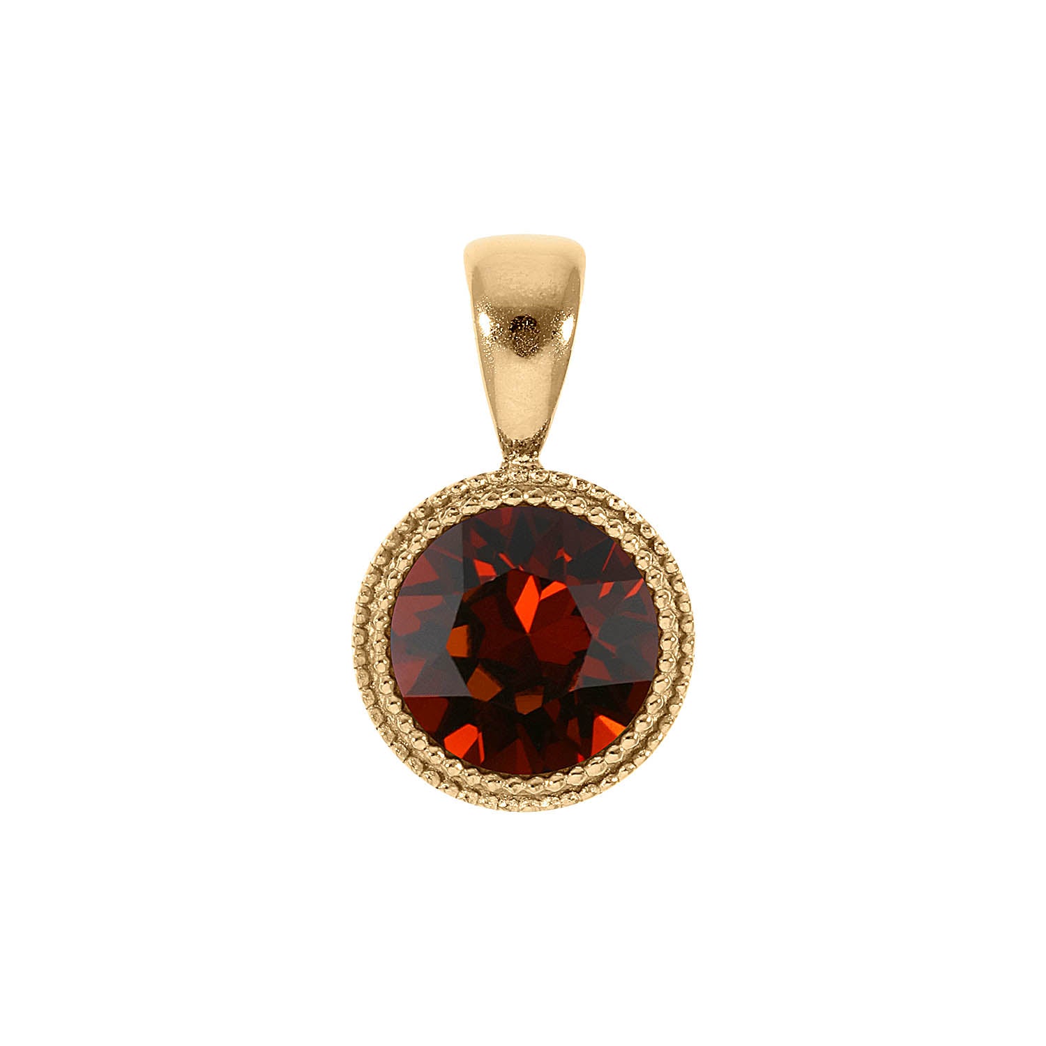 Fabero Anhänger 11 mm - Gold smoked amber