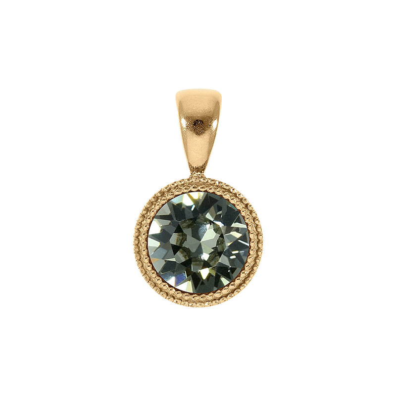 Fabero Anhänger 11 mm - Gold black diamond