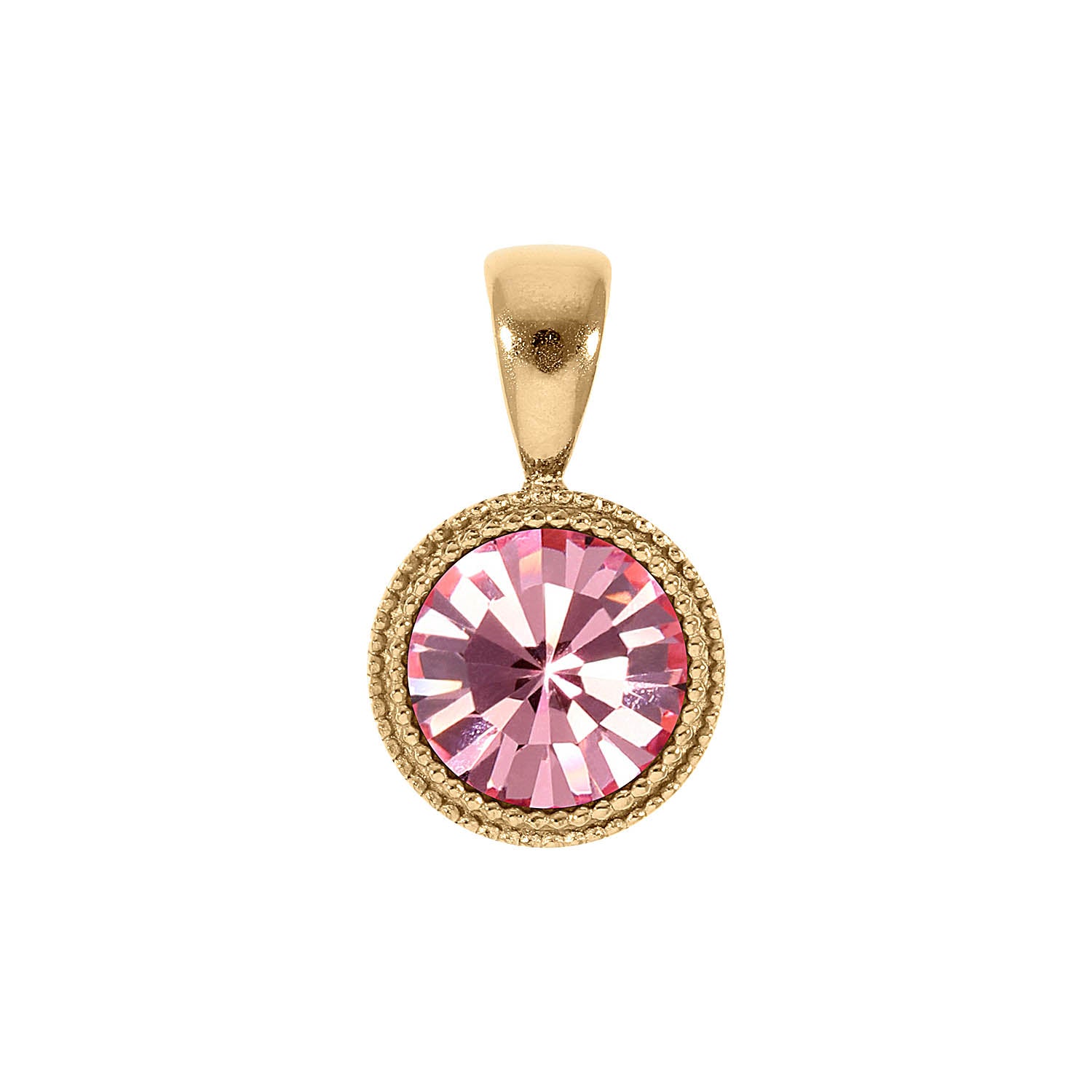 Fabero Anhänger 11 mm - Gold Light Rose