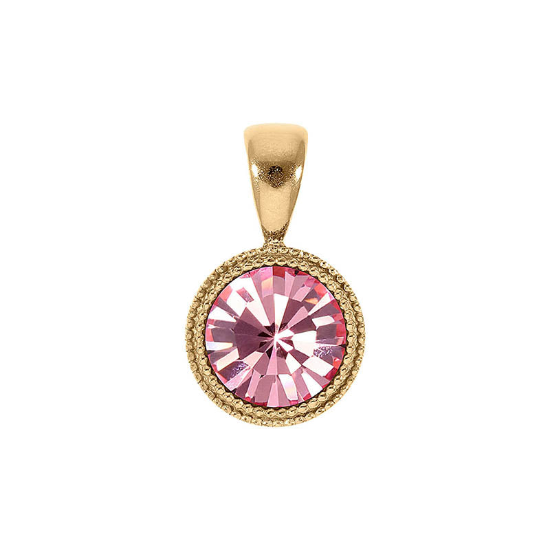 Fabero Anhänger 11 mm - Gold Light Rose