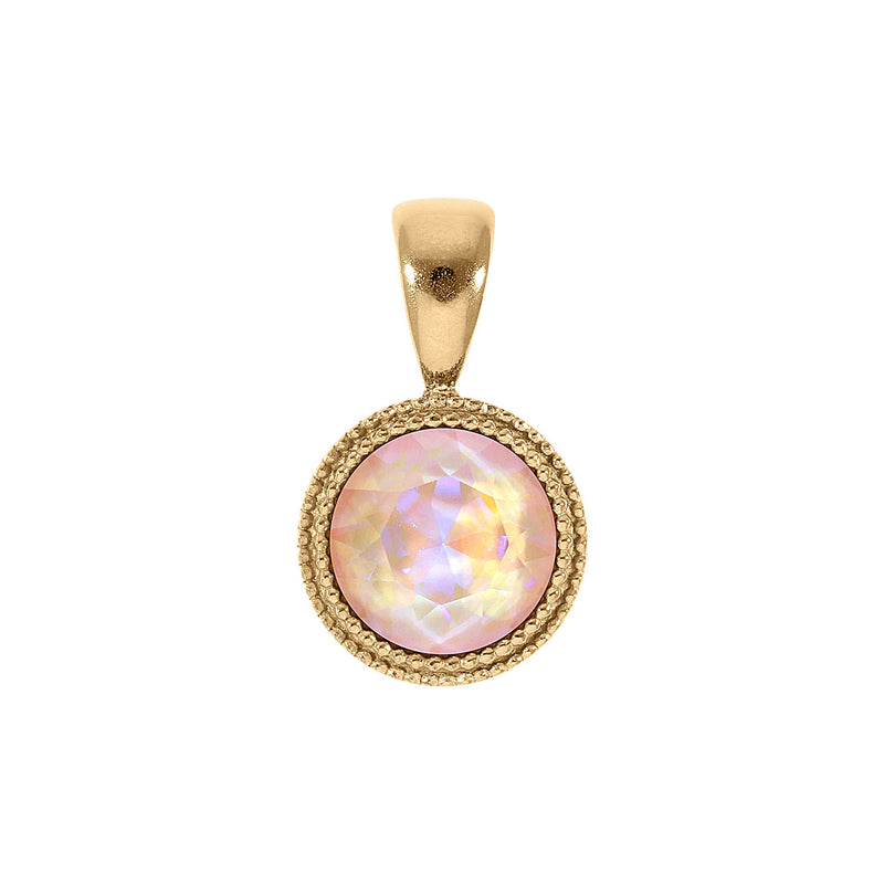 Fabero Anhänger 11 mm - Gold dusty pink delite