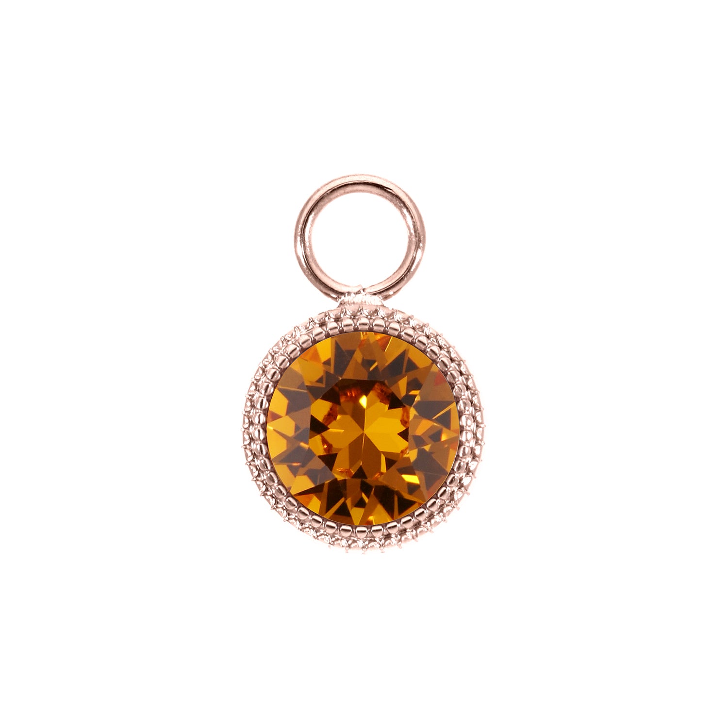 Fabero Charm 11 mm - Roségold Topaz