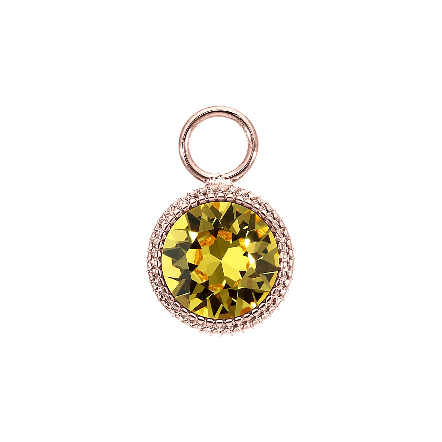 Fabero Charm 11 mm - Roségold light topaz