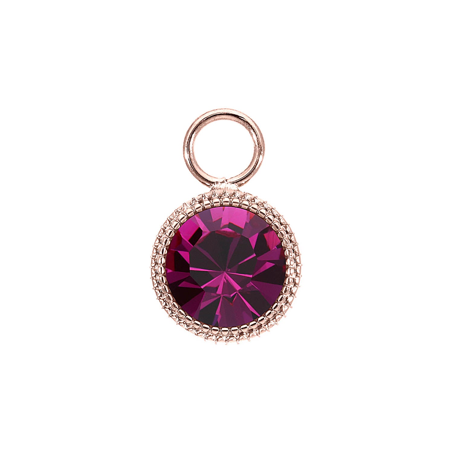 Fabero Charm 11 mm - Roségold fuchsia