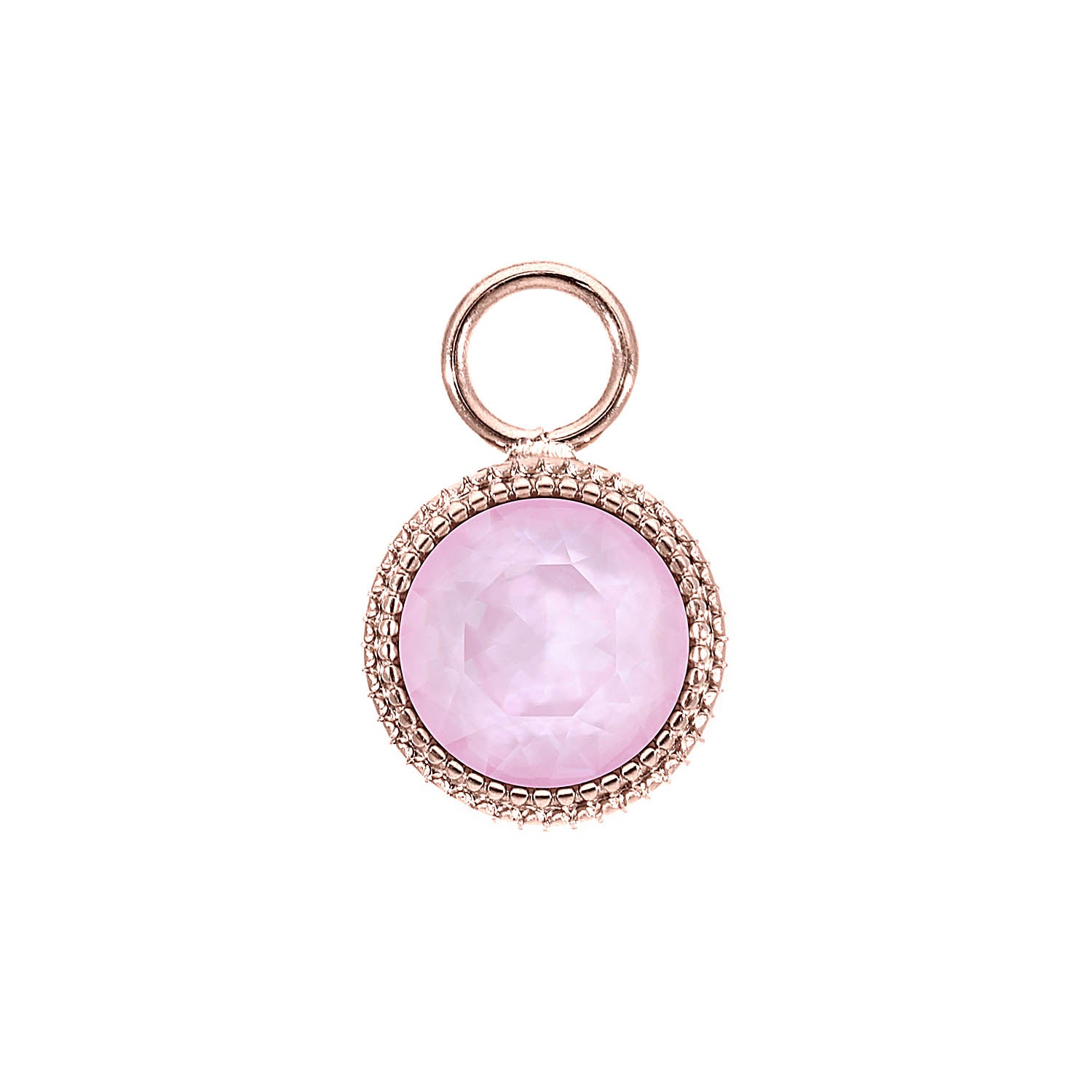 Fabero Charm 11 mm - Roségold crystal soft rose ignite