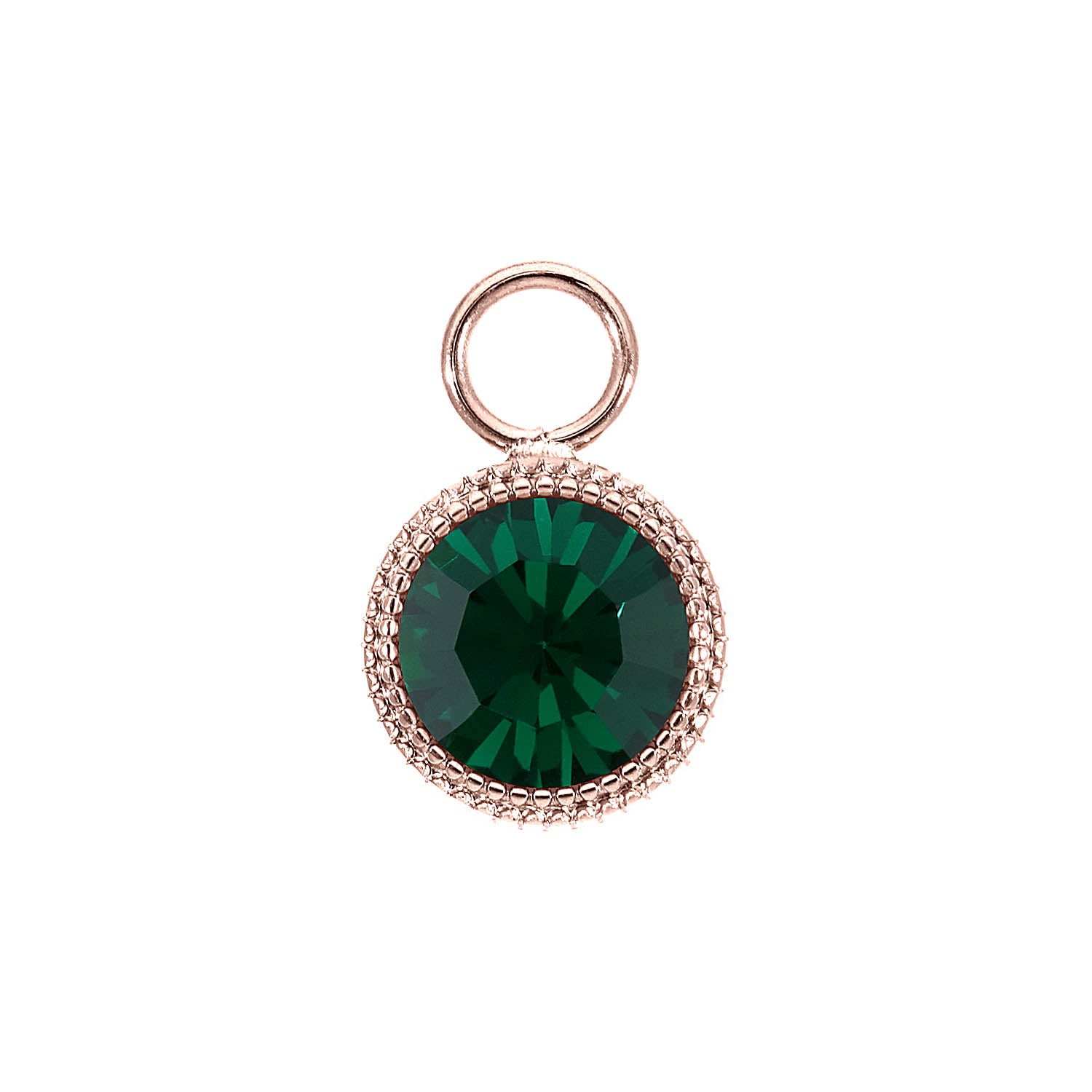 Fabero Charm 11 mm - Roségold emerald