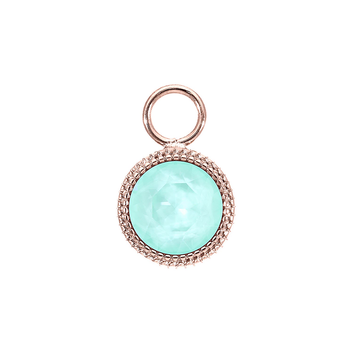 Fabero Charm 11 mm - Roségold crystal soft mint ignite