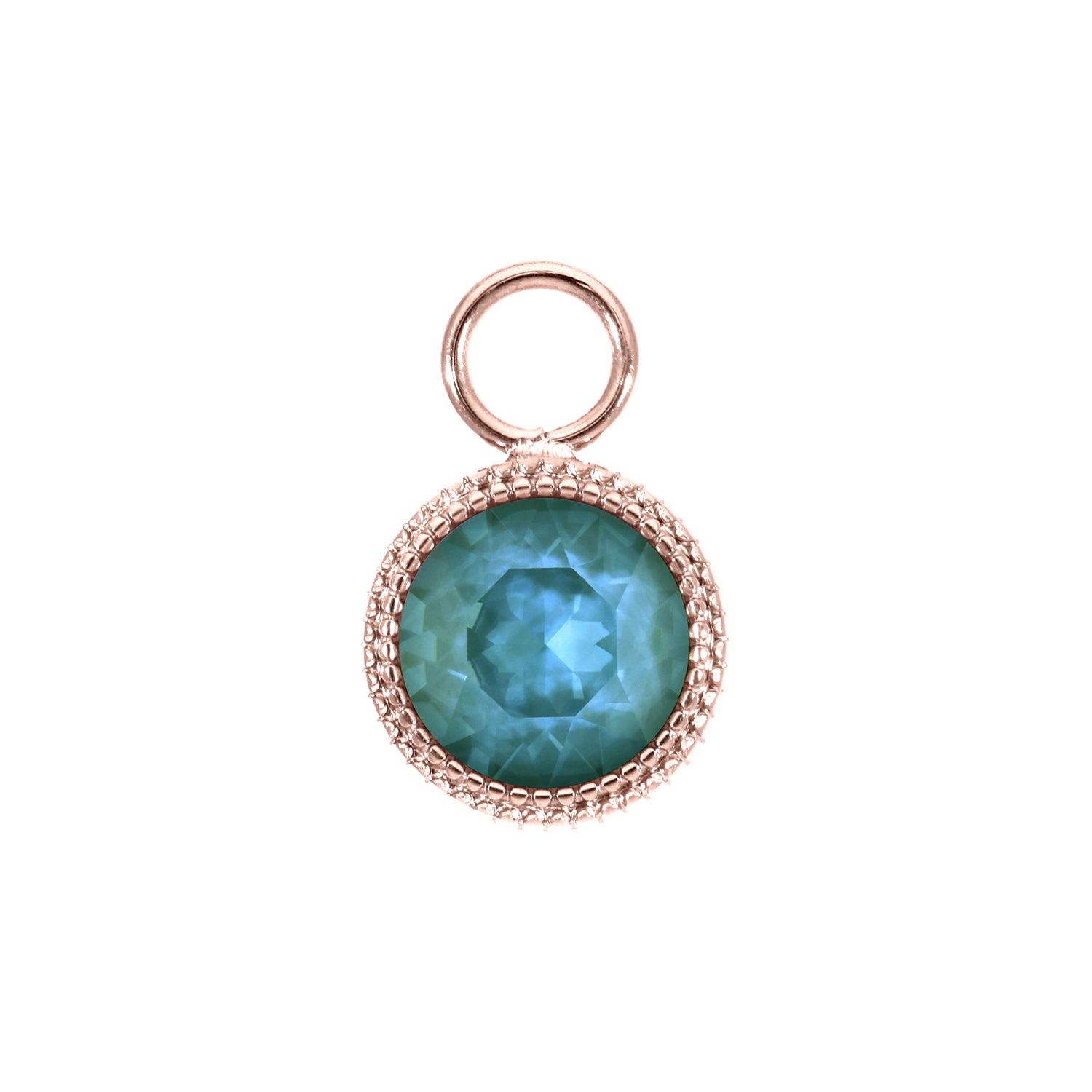 Fabero Charm 11 mm - Roségold Crystal Pine Green Ignite
