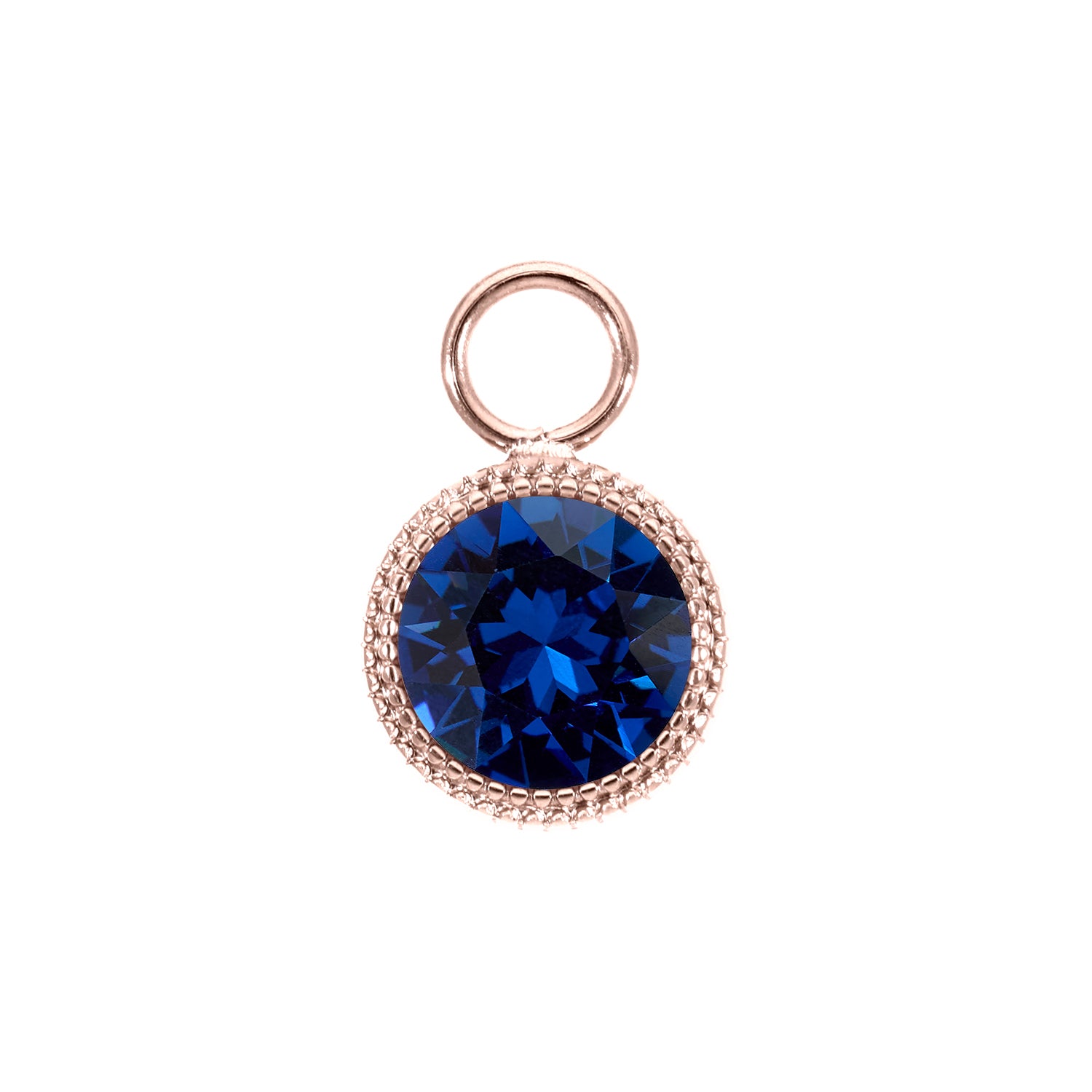 Fabero Charm 11 mm - Roségold ReCreated Dark Sapphire