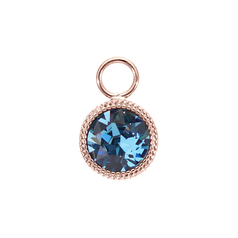 Fabero Charm 11 mm - Roségold Denim Blue