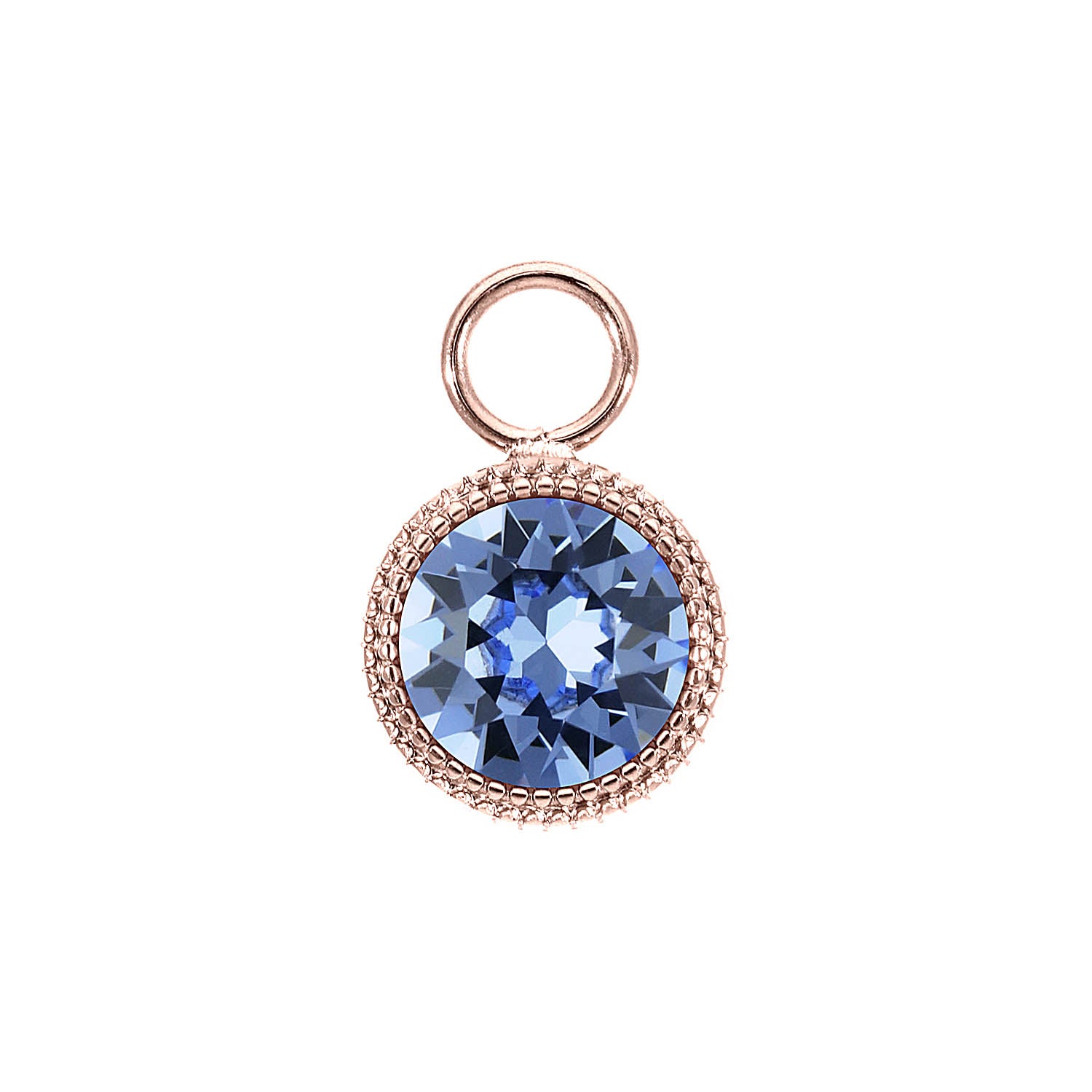 Fabero Charm 11 mm - Roségold light sapphire