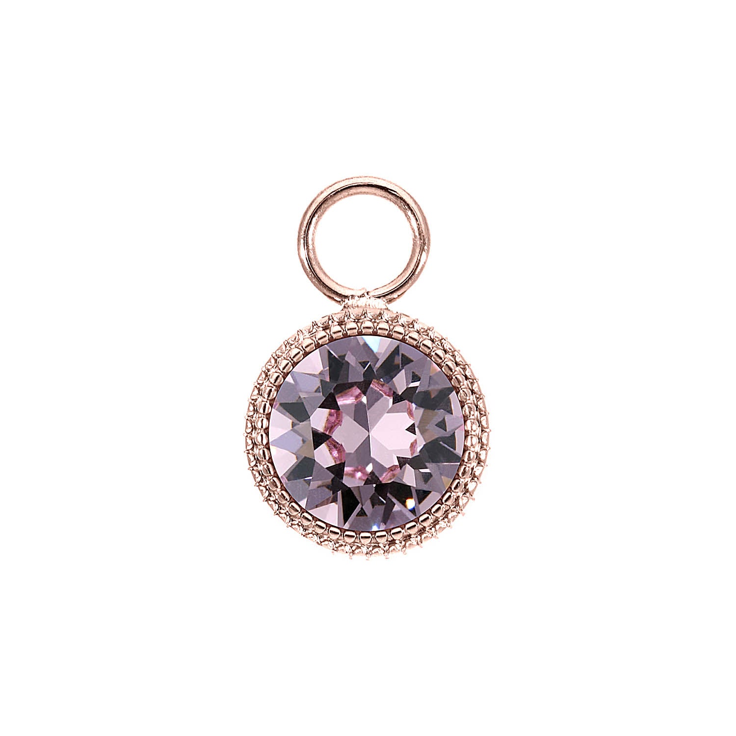 Fabero Charm 11 mm - Roségold light amethyst
