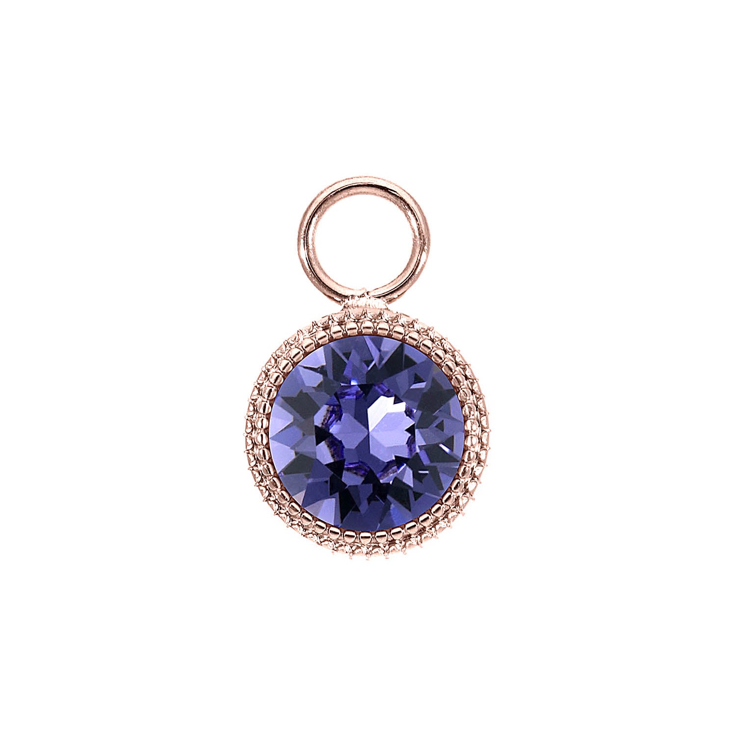 Fabero Charm 11 mm - Roségold tanzanite
