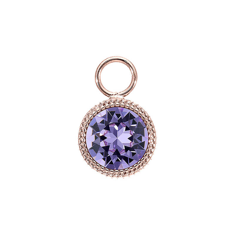 Fabero Charm 11 mm - Roségold Violet