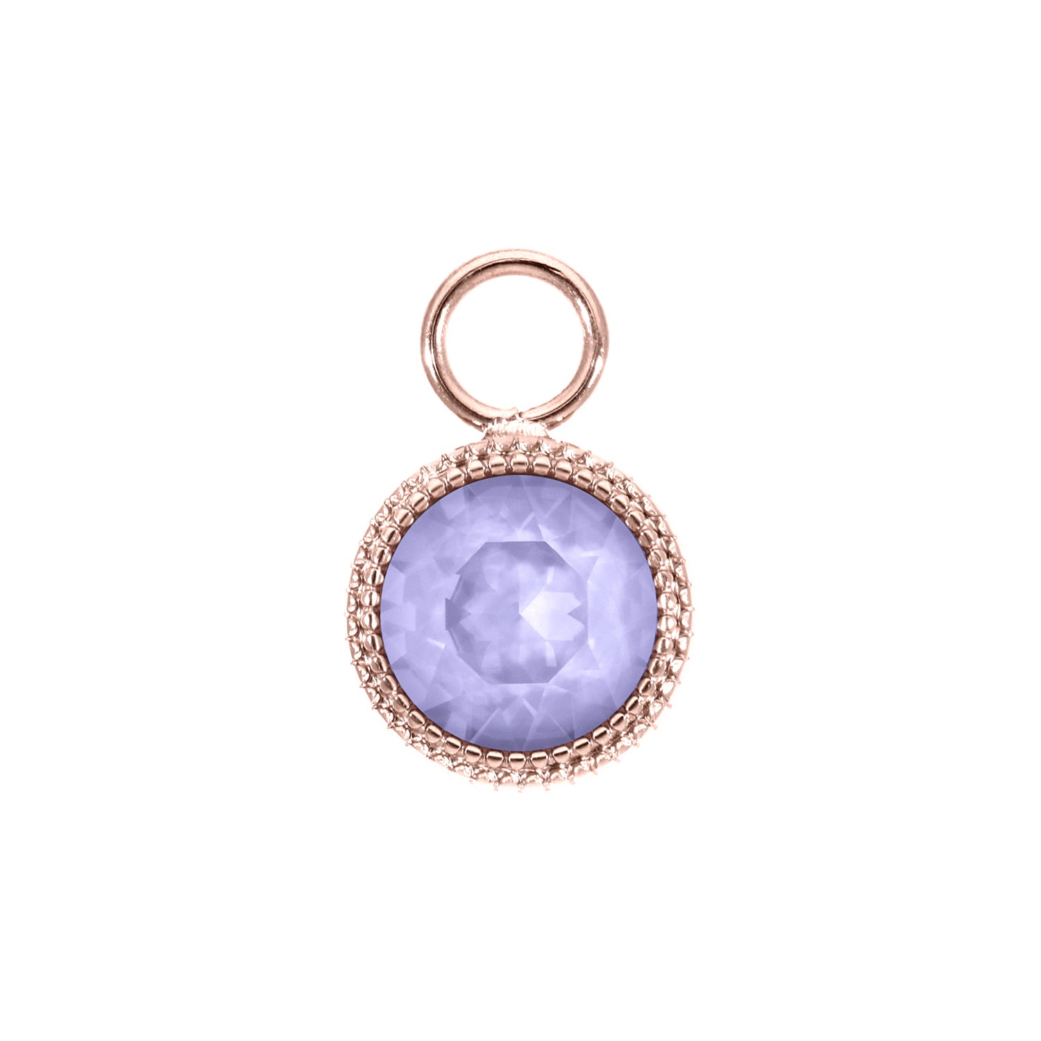 Fabero Charm 11 mm - Roségold Crystal Purple Ignite