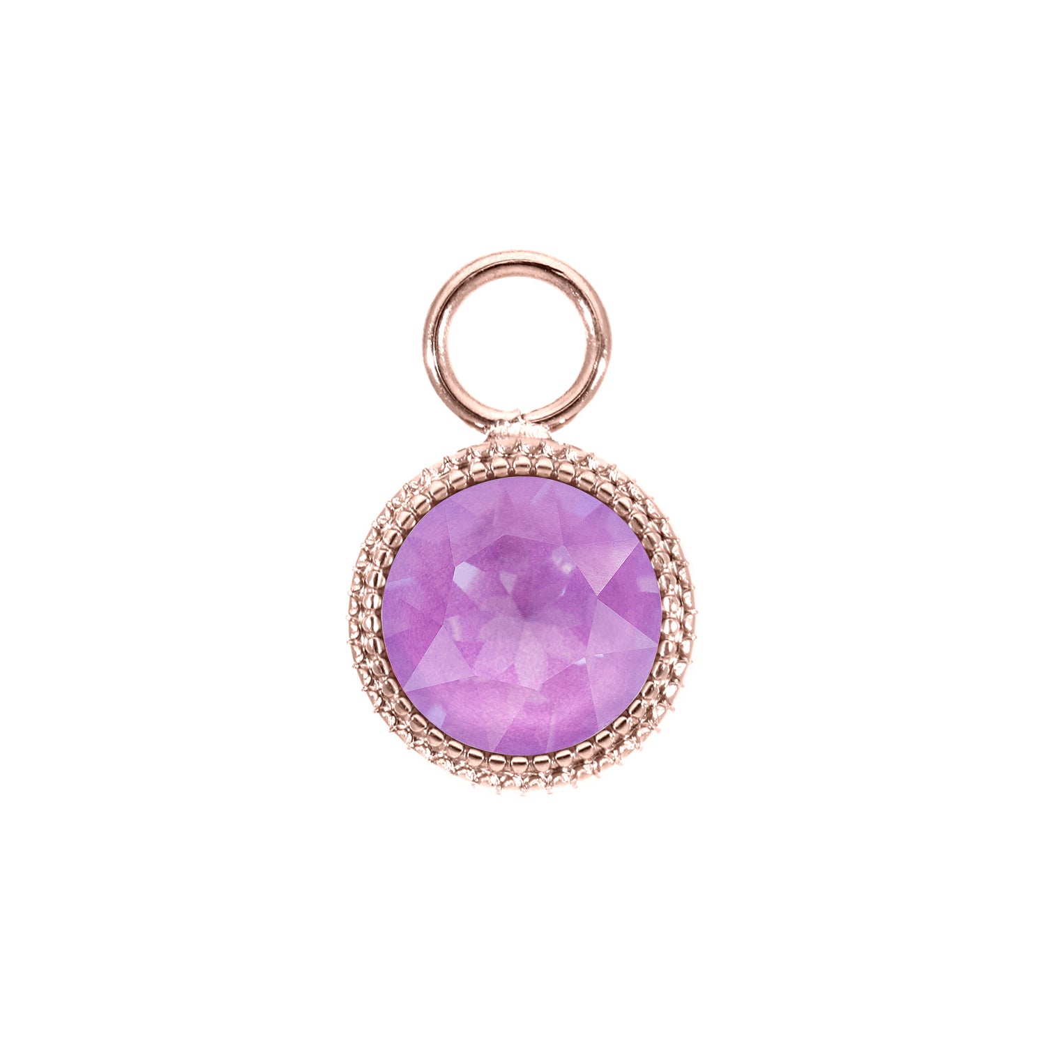 Fabero Charm 11 mm - Roségold Crystal Electric Violet Ignite