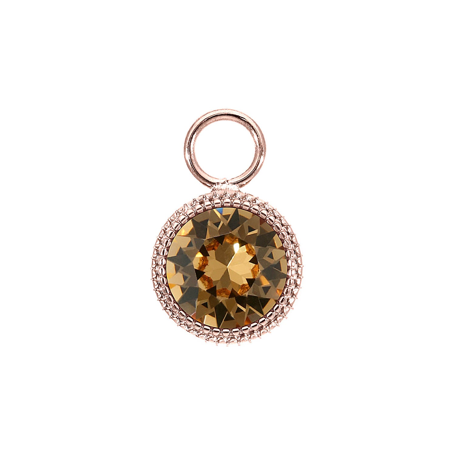 Fabero Charm 11 mm - Roségold light colorado topaz