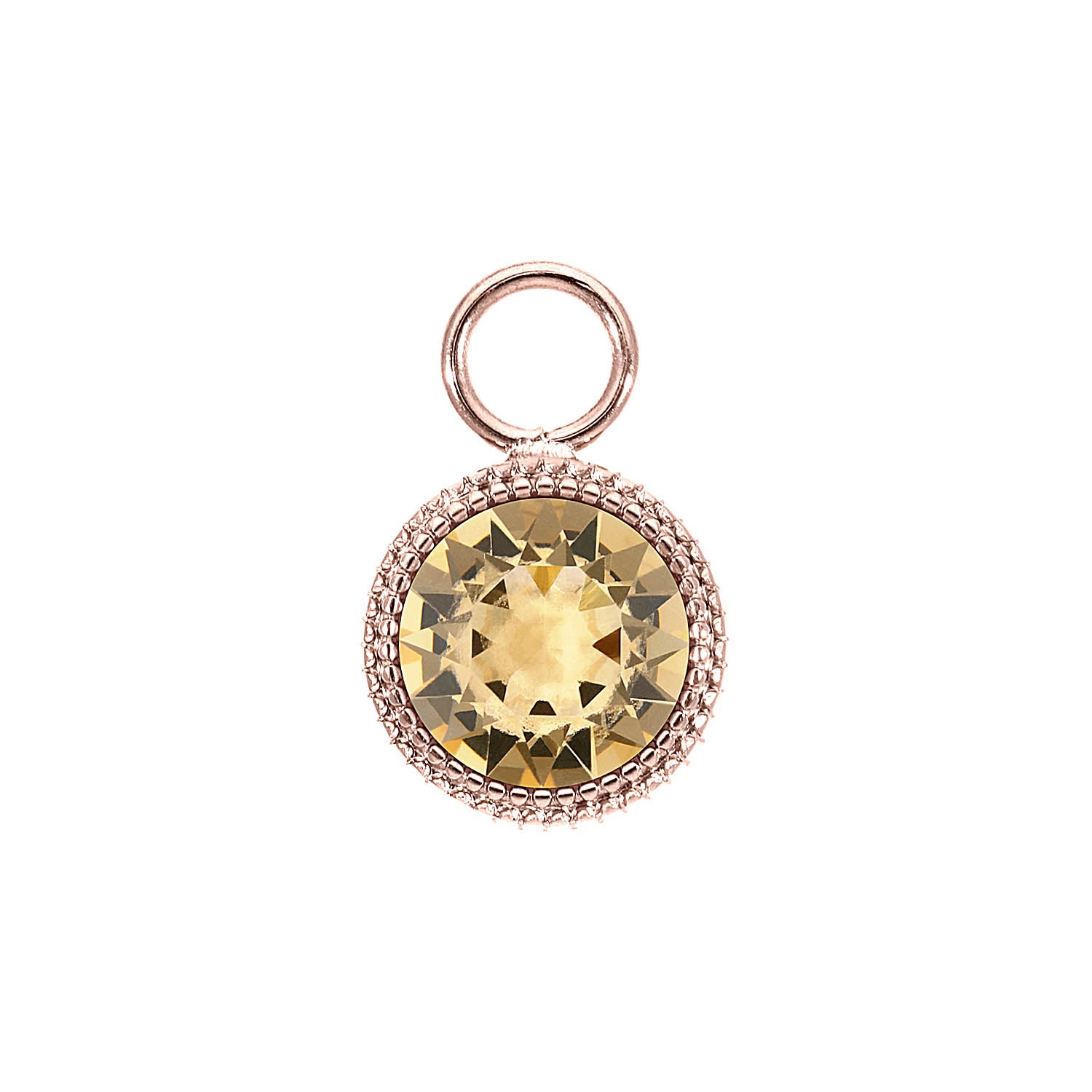 Fabero Charm 11 mm - Roségold light colorado topaz ignite