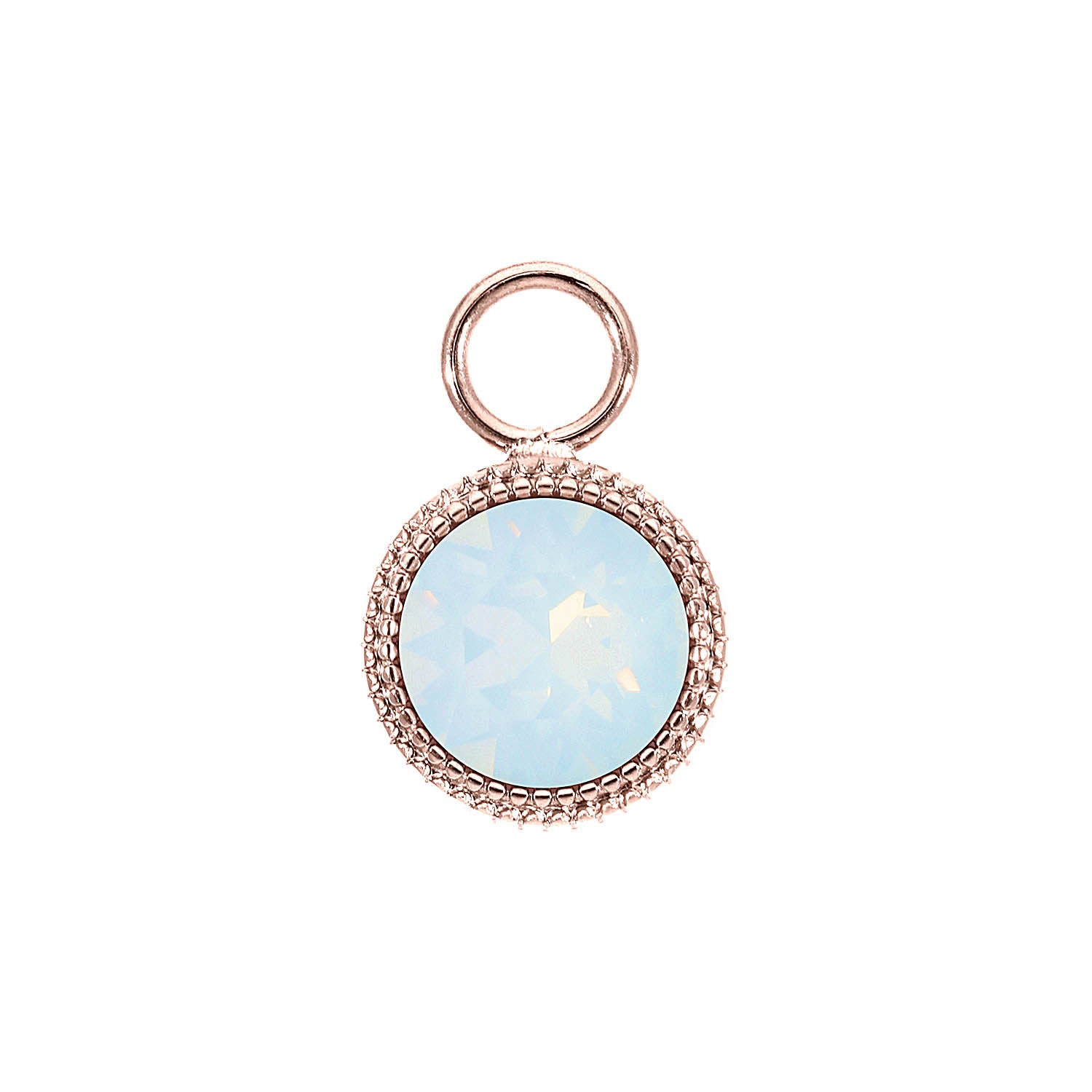 Fabero Charm 11 mm - Roségold white opal