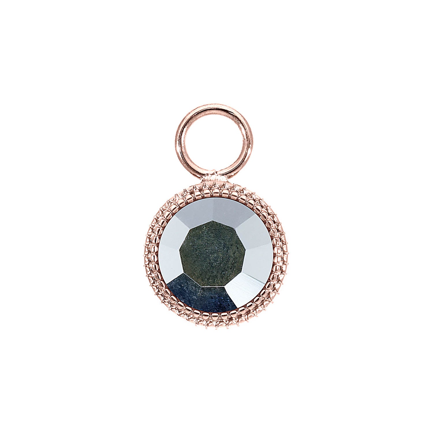 Fabero Charm 11 mm - Roségold crystal labrador