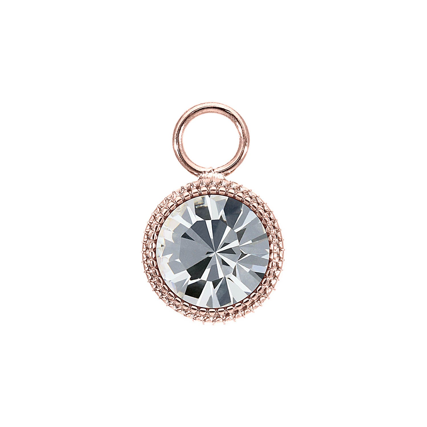 Fabero Charm 11 mm - Roségold crystal