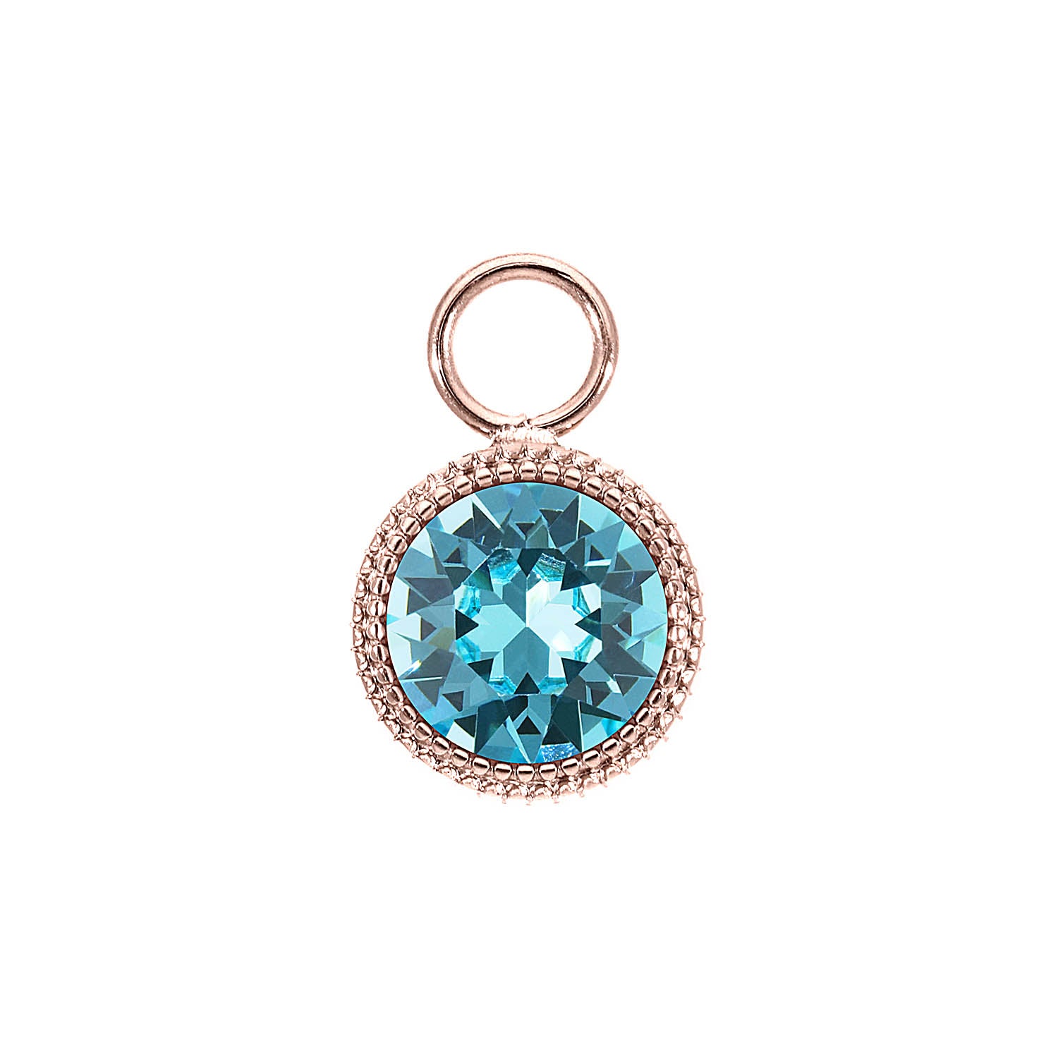 Fabero Charm 11 mm - Roségold Light Turquoise