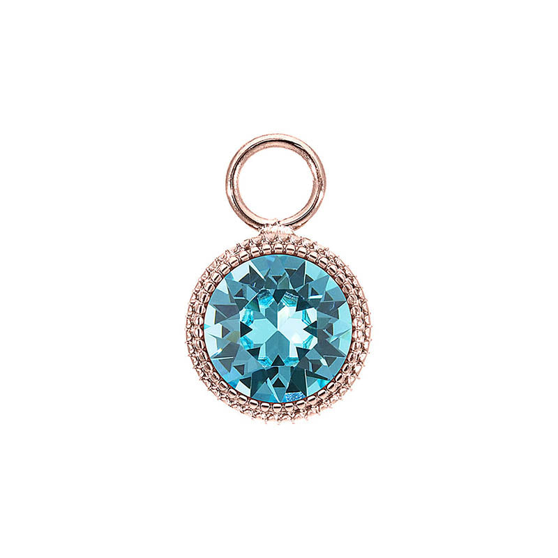 Fabero Charm 11 mm - Roségold Light Turquoise