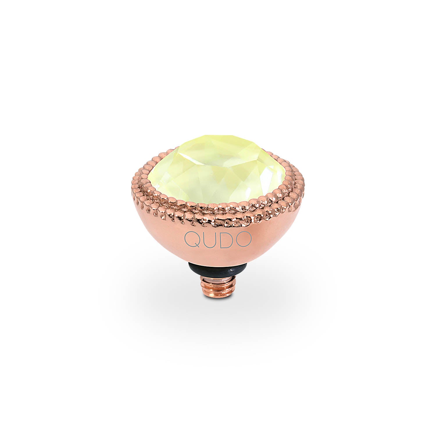 Fabero Top 11 mm - Roségold crystal soft yellow ignite