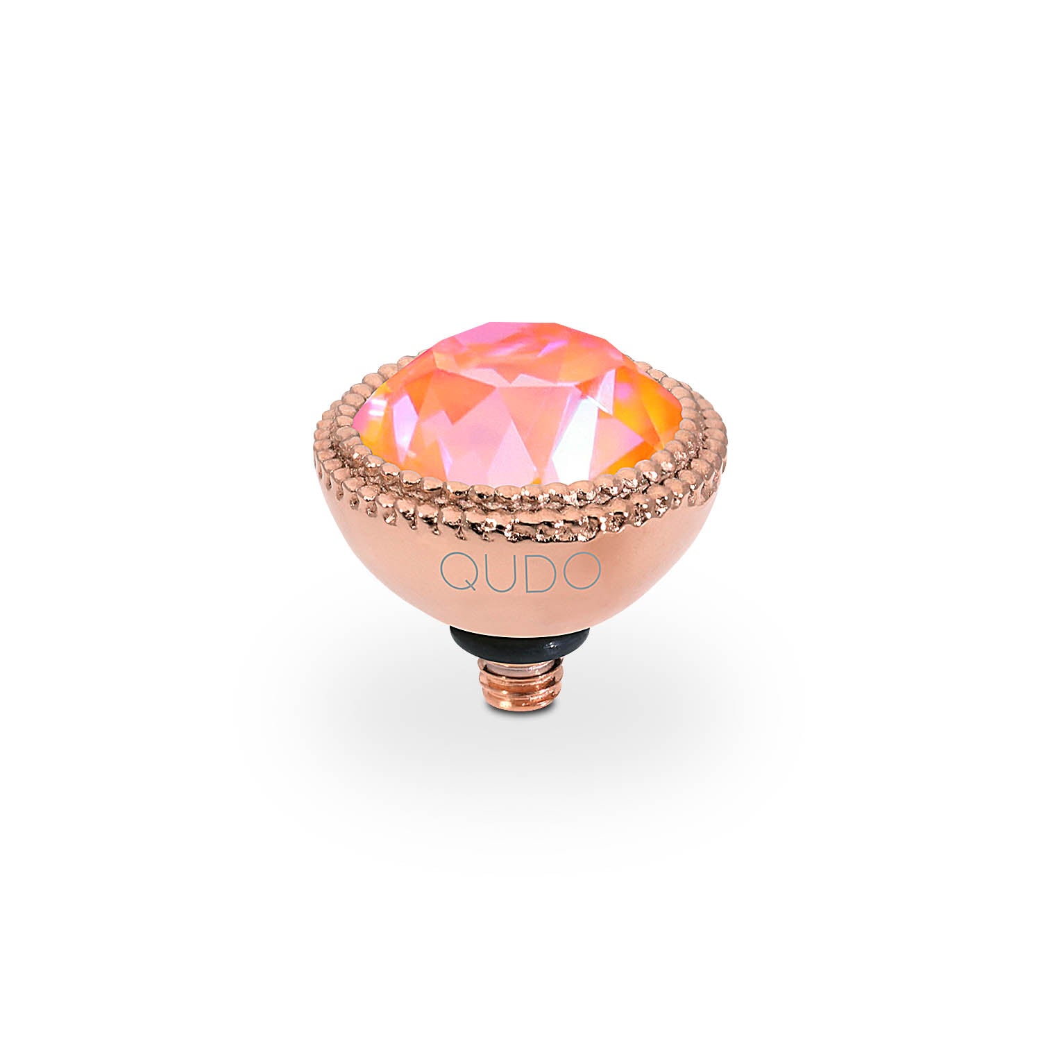 Fabero Top 11 mm - Roségold crystal orange glow delite