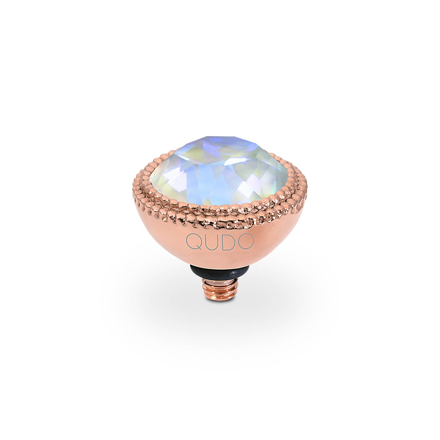 Fabero Top 11 mm - Roségold Crystal Serene Gray Delite