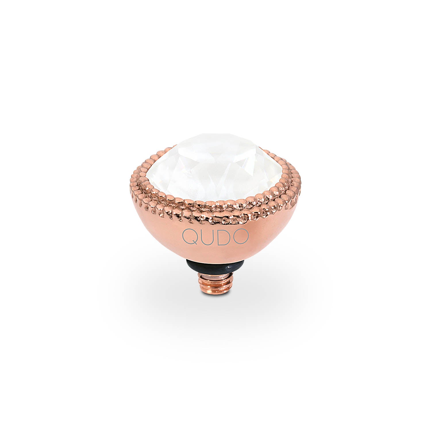 Fabero Top 11 mm - Roségold crystal electric white ignite