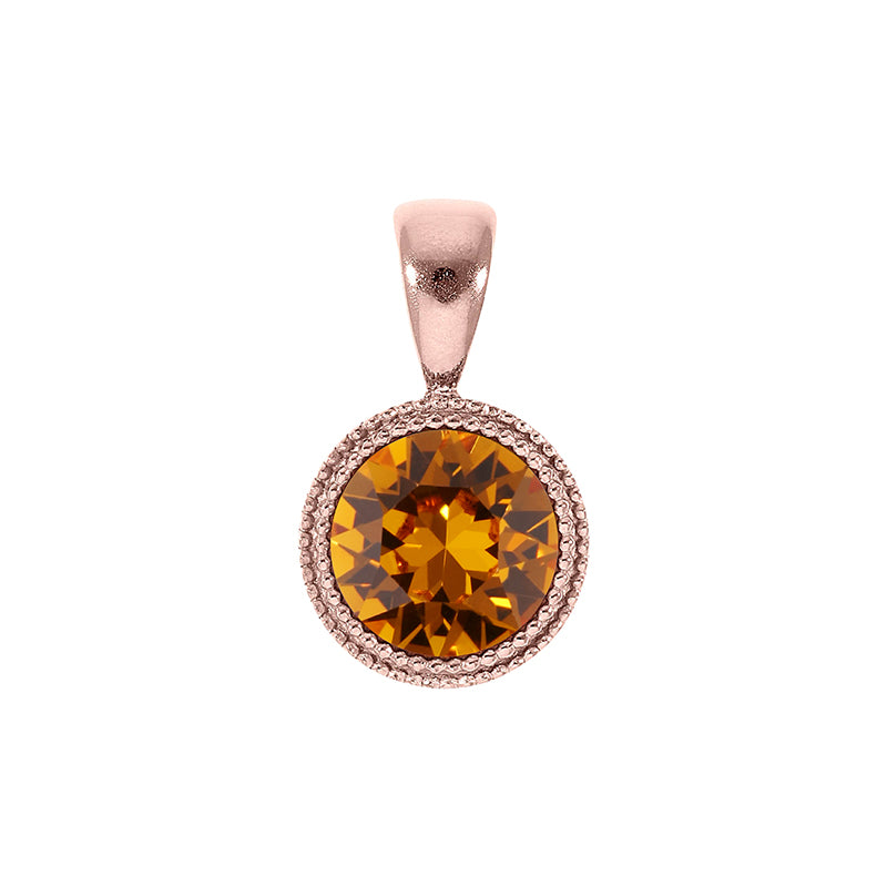 Fabero Anhänger 11 mm - Roségold Topaz