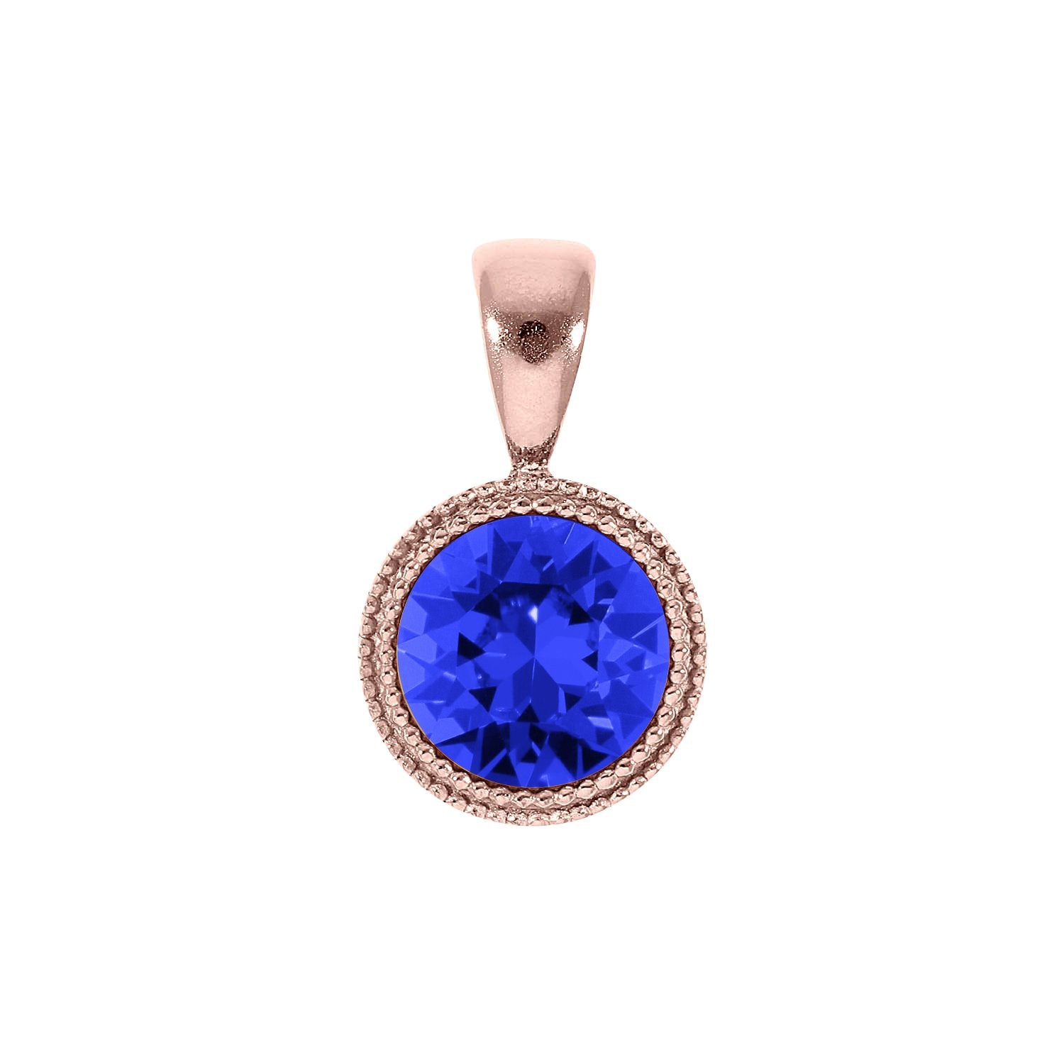 Fabero Anhänger 11 mm - Roségold Topaz