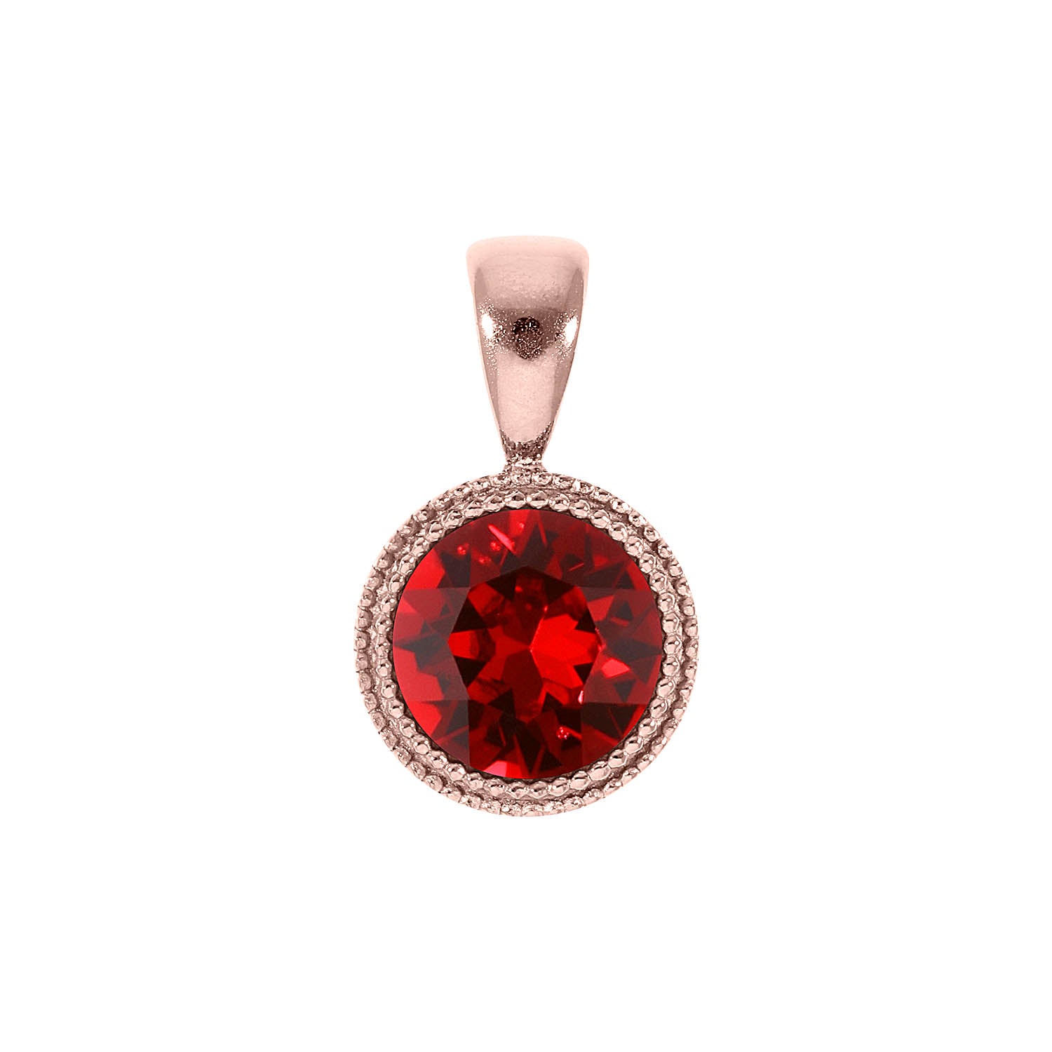 Fabero Anhänger 11 mm - Roségold scarlet
