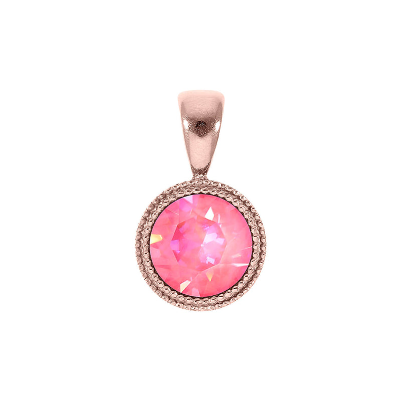 Fabero Anhänger 11 mm - Roségold lotus pink delite