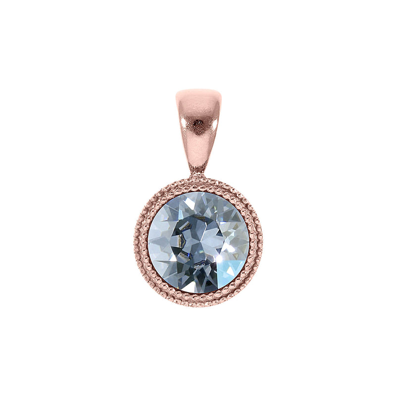 Fabero Anhänger 11 mm - Roségold blue shade
