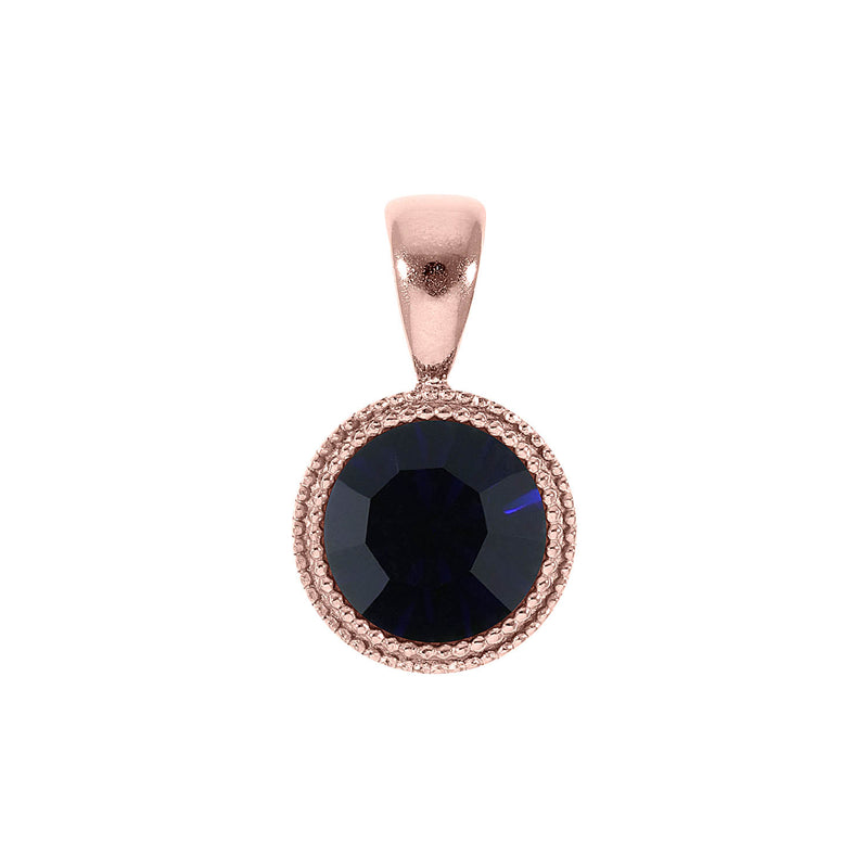Fabero Anhänger 11 mm - Roségold Dark Indigo