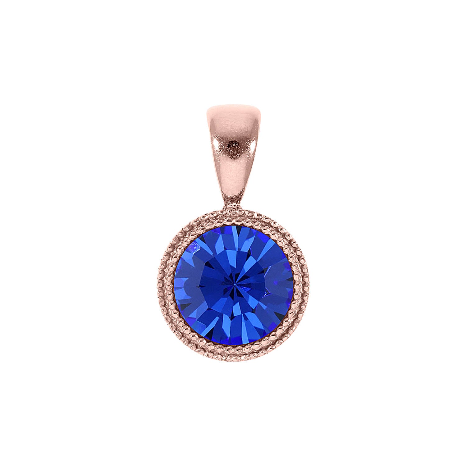 Fabero Anhänger 11 mm - Roségold sapphire