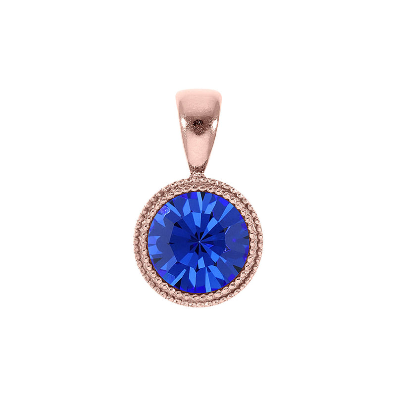 Fabero Anhänger 11 mm - Roségold sapphire