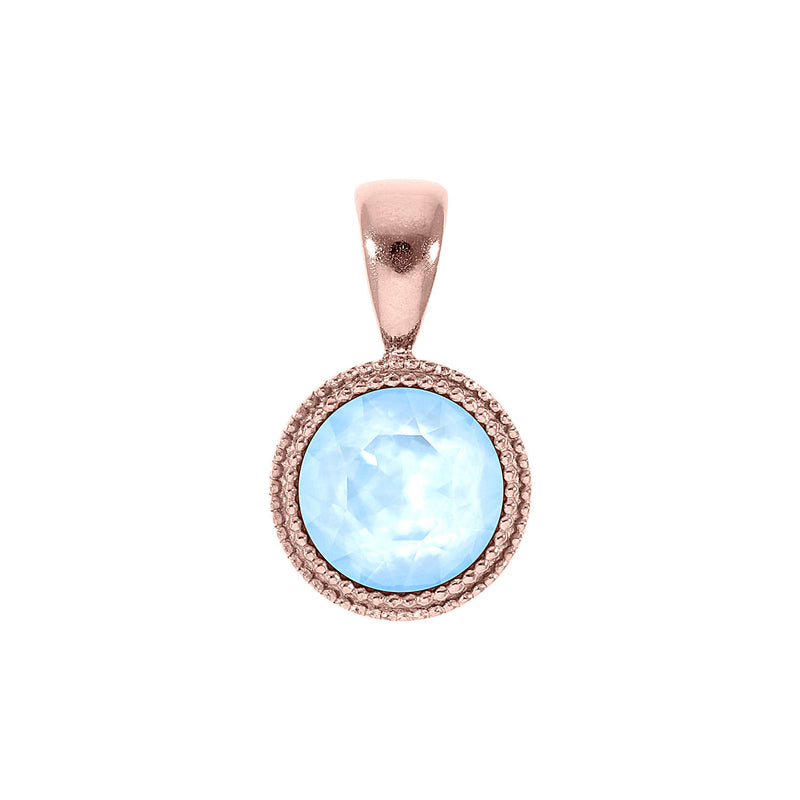 Fabero Anhänger 11 mm - Roségold crystal sky ignite