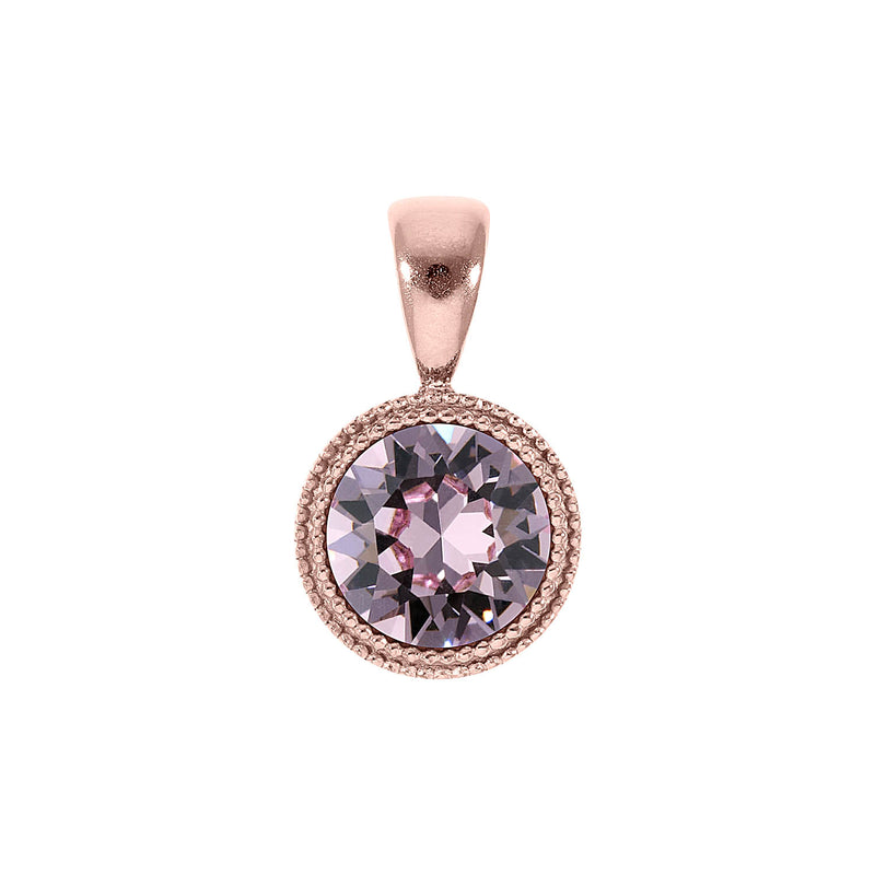 Fabero Anhänger 11 mm - Roségold light amethyst