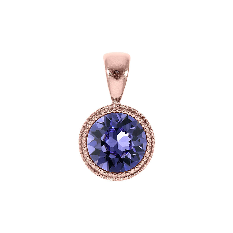 Fabero Anhänger 11 mm - Roségold tanzanite