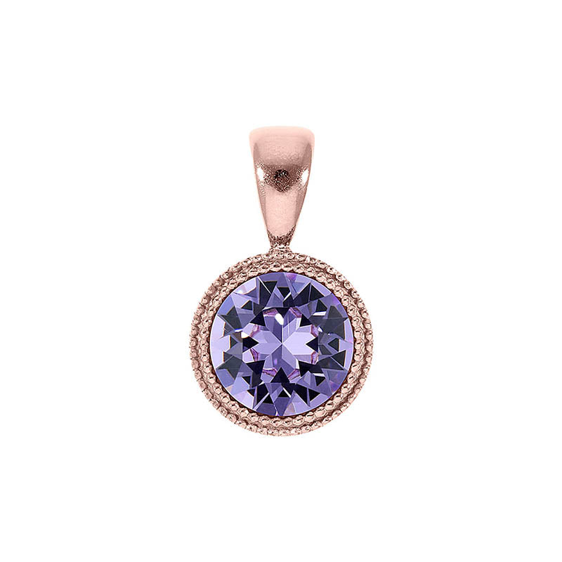 Fabero Anhänger 11 mm - Roségold Violet