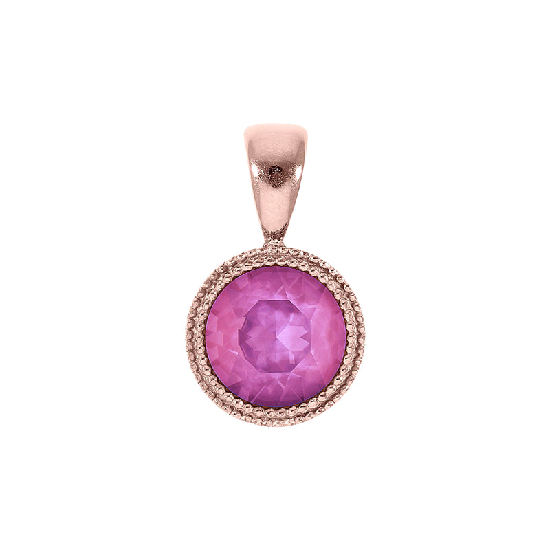Fabero Anhänger 11 mm - Roségold Crystal Orchid Ignite