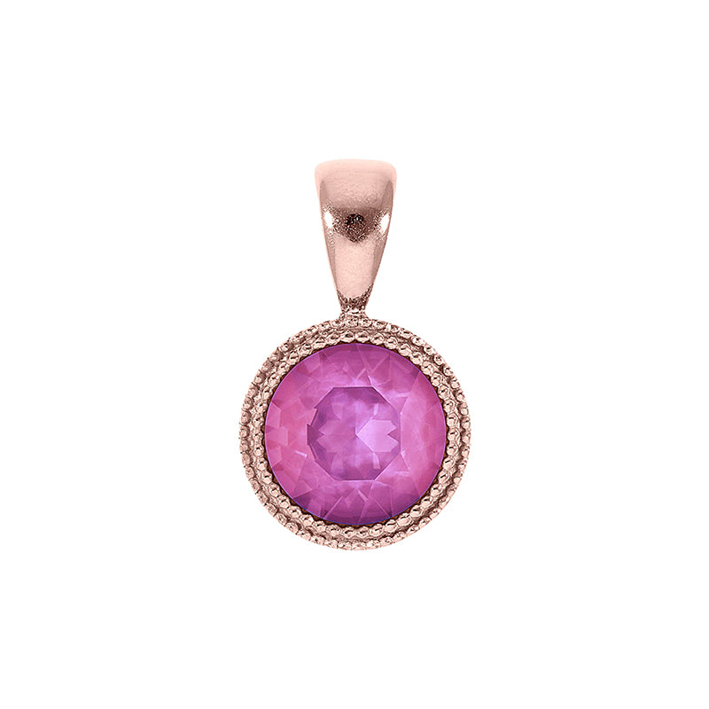 Fabero Anhänger 11 mm - Roségold Crystal Orchid Ignite
