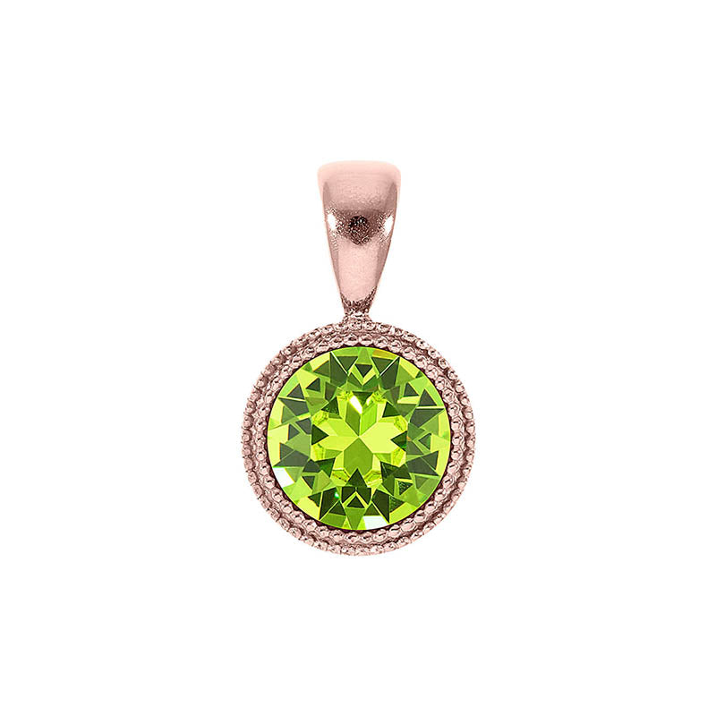 Fabero Anhänger 11 mm - Roségold Citrus Green
