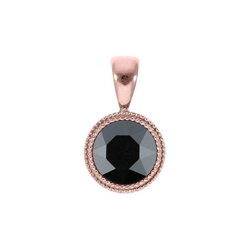 Fabero Anhänger 11 mm - Roségold jet hematite