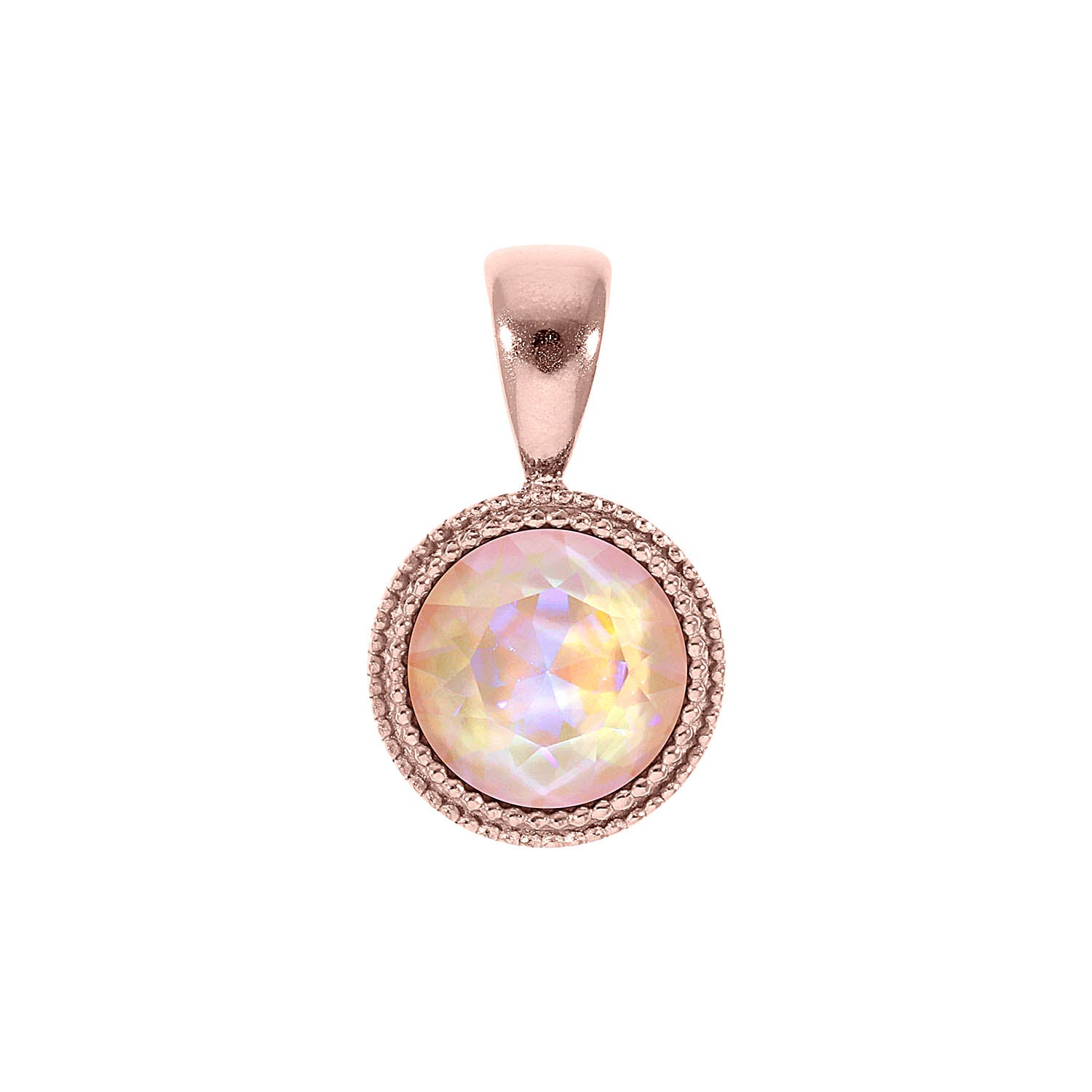 Fabero Anhänger 11 mm - Roségold dusty pink delite