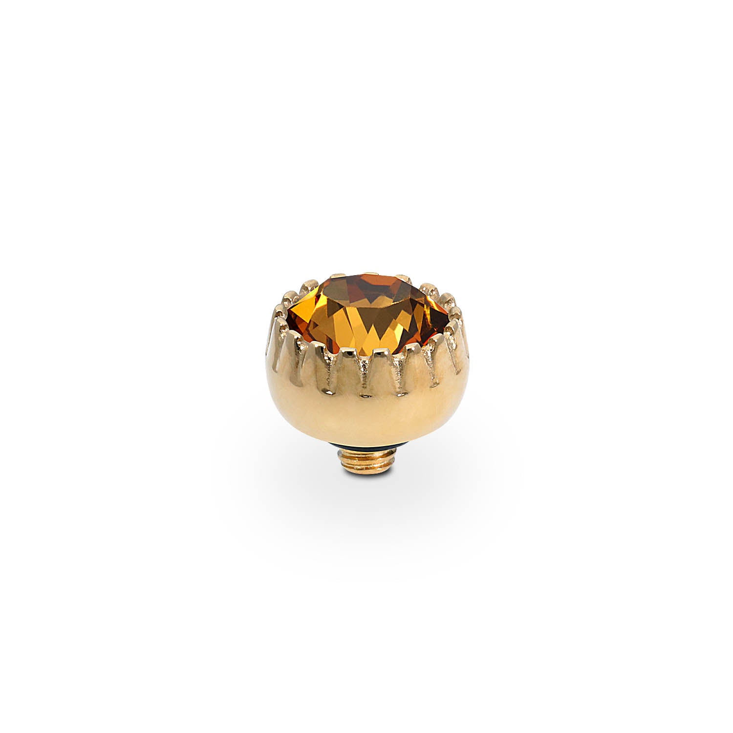 London Small Top 8 mm - Gold light amber