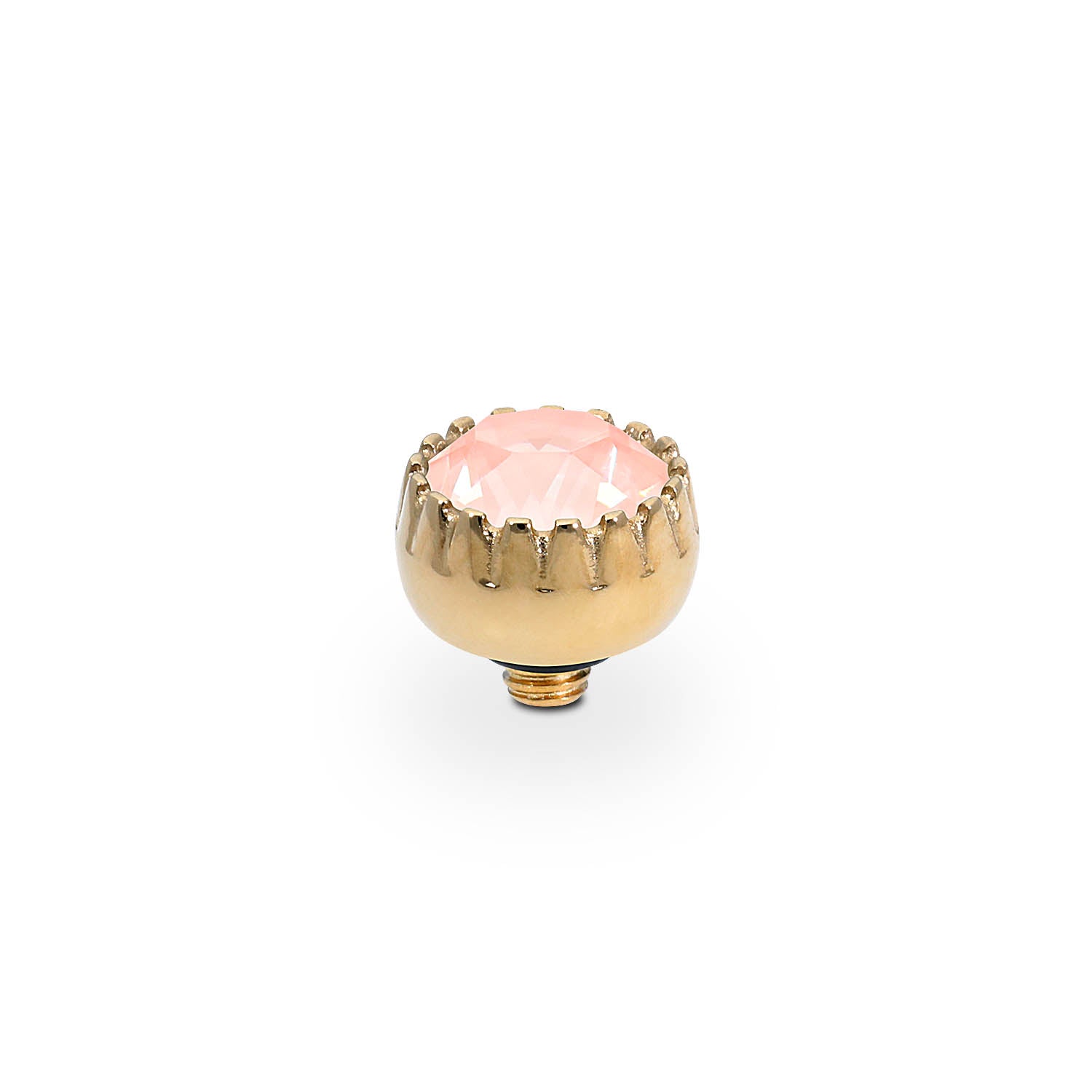 London Small Top 8 mm - Gold Crystal Flamingo Ignite